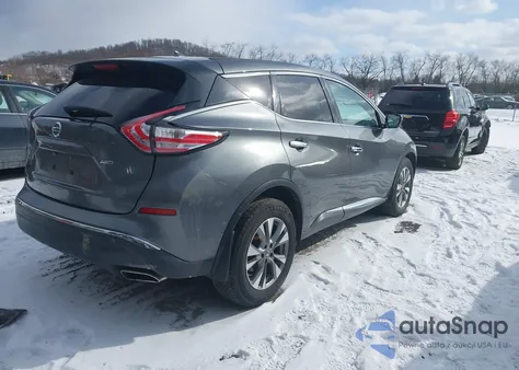 2016 Nissan Murano S from USA, damaged, VIN 5N1AZ2MH7GN124507